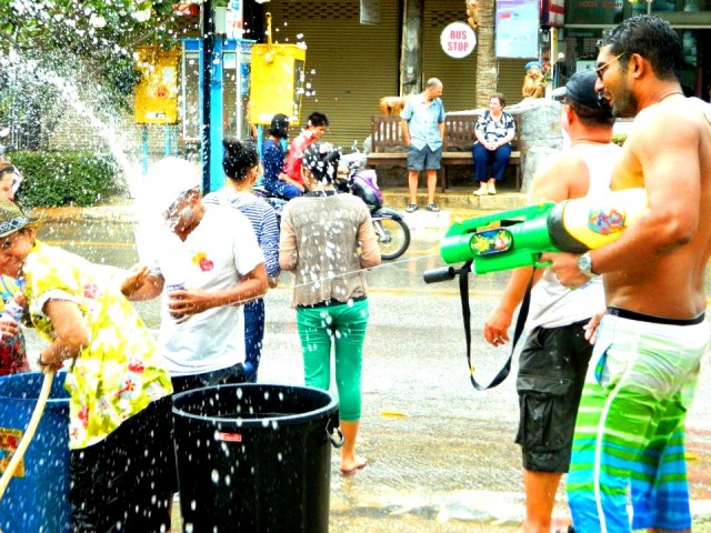Water fight!